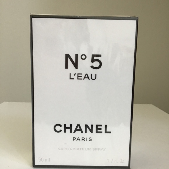 CHANEL N5 L’EAU + CHANEL white/black paper shopping bag - Picture 1 of 8